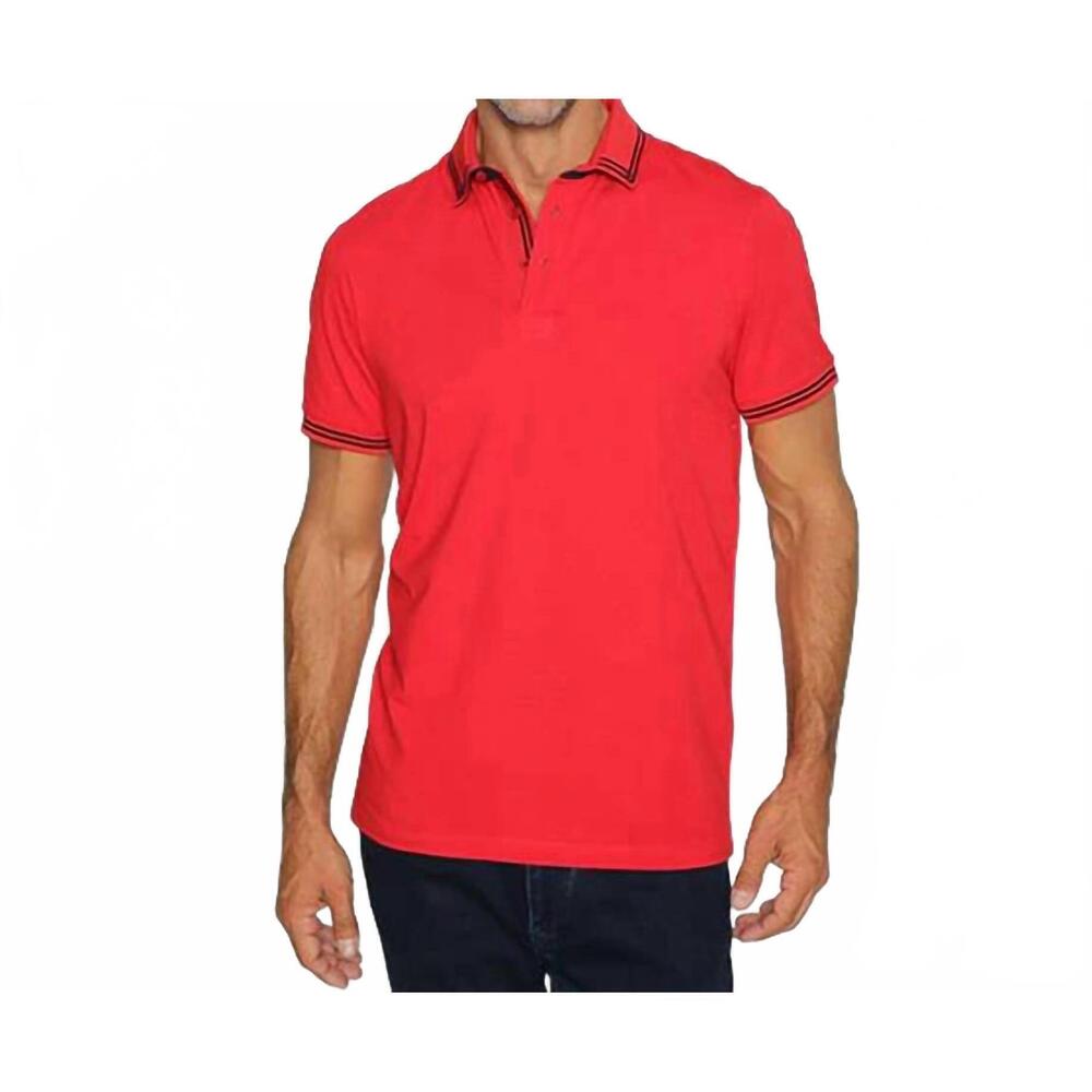 NEW EIGHT X trim polo in red